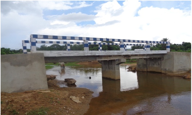 Construction of RCC footbridge on the road from Tangabari to Puthimari
